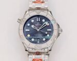 OR Factory Omega Seamaster Diver 300M “Beijing 2022” Special Edition Watch SS Blue Dial